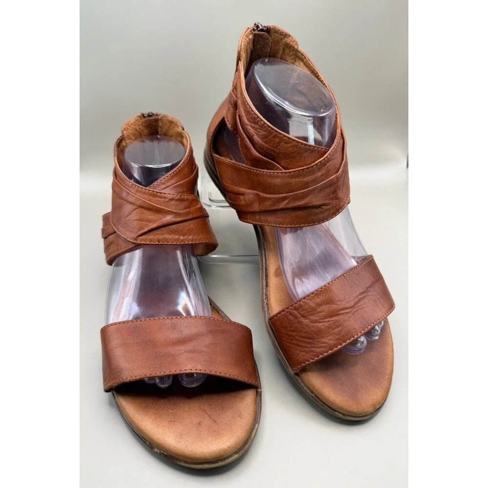 Miz Mooz Daphne Womens Brown Leather Sandal EU 40 US 9